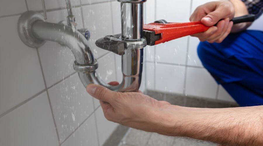 Indoor tankless water heater installation in Martin City, MT